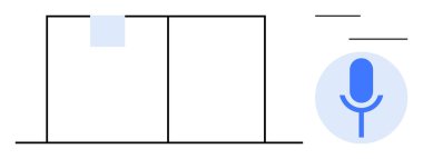 Ses kontrolü, ses girişi, konuşma tanıma, akıllı asistanlar, transkripsiyon, teknoloji araçları. Dijital mikrofon simgesi ve arayüz elementleriyle minimal tasarım. Ses denetimi ve ses girişi