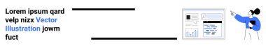 İş analizleri, çevrimiçi eğitim, veri görselleştirme, işyeri iletişimi, sunum araçları, kullanıcı eğitimi. Ekrandaki tabloya bakan bir kadın. İş analizleri ve online eğitim