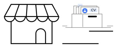 İstihdam kavramı. İstihdam, küçük işletmeler ve özgeçmişli kariyer fırsatlarını içerir. İstihdam, iş arama, küçük işletme büyümesi ve işgücü yönetimini ön plana çıkarır. İK için, girişimler