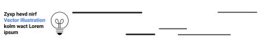 Yaratıcılık, yenilik, beyin fırtınası, tasarım düşünme, fikir üretimi, konsept illüstrasyon. Metni ve yatay çizgileri olan minimalist ampul. Yaratıcılık ve yenilik kavramı