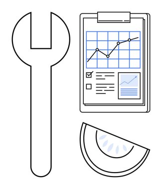 İş stratejisi, veri analizi, onarım, performans optimizasyonu, finansal planlama, iş akışı araçları. Çizelge grafikli pano. İş stratejisi ve veri analizi kavramı