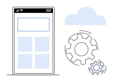 Bulut depolama, yazılım geliştirme, mobil teknoloji, dijital araçlar, uygulama entegrasyonu, otomasyon. Bulut ve viteslerle akıllı telefon arayüzü. Bulut depolama ve yazılım geliştirme kavramı