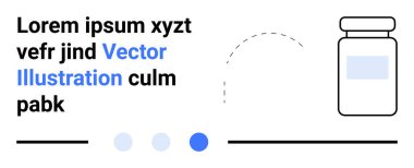 Bölünmüş içerik düzeni, dairesel göstergeler ve metin ögelerinin yanında etiketlenmiş konteynır. Ürün pazarlama, sağlık, markalaşma, eğitim, minimal tasarım, modern tasarım için ideal