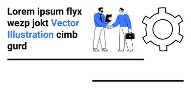 İki iş adamı, takım çalışmasını temsil eden bir el sıkışmayla birbirlerini selamlıyorlar. Ortaklık, işbirliği, müzakere, iş büyümesi, strateji, takım çalışması, basit iniş sayfası için ideal