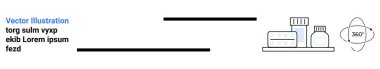 Sağlık, eczane, e-ticaret, ilaç takibi, online danışmanlık, sağlık. Rafta 360 'ın sembolü olan ilaç şişeleri. Sağlık ve eczane kavramları