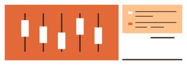 Hisse senedi ticareti, finansal analiz, piyasa eğilimleri, yatırım stratejileri, veri görselleştirmesi, iş analizleri. Bilgi paneli ile şamdan şeması. Hisse senedi ve mali analiz kavramı