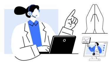 Müşteri desteği. Kullanıcılara yardımcı olmak için uzak araçlar kullanan müşteri desteği. Müşteri desteği üretkenlik ve işbirliği için sanal iletişimin geliştirilmesi. Teknoloji, iş, eğitim için