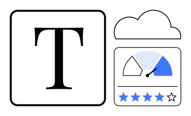 Kullanıcı geribildirim kavramı. Bulut depolama, performans göstergesi ve yıldız tabanlı bir değerlendirme sistemi olan kullanıcı geribildirimi. Kullanıcı geribildirimi şirketler, uygulamalar ve hizmetler için içgörüyü artırır. Müşteri memnuniyeti