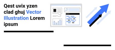 İş analizleri, büyüme stratejileri, veri görselleştirme, performans izleme, teknoloji, çevrimiçi veri yönetimi. Dijital gösterge paneli ve yukarı doğru büyüyen oklar. İş ve büyüme stratejileri kavramı
