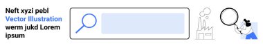 Veri araması, kullanıcı arayüzü tasarımı, bilgi edinme, dijital araştırma, çevrimiçi tarama, keşif. Büyüteç, arama çubuğu. Veri arama ve kullanıcı arayüzü kavramı