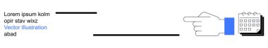 Zaman yönetimi, organizasyon, atamalar, hatırlatıcılar, verimlilik, teslim tarihleri. Yer tutucu metni olan bir takvim simgesini gösteren bir el. Zaman yönetimi ve organizasyon kavramı