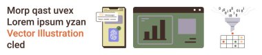 Veri analizi, siber güvenlik, iş sezgileri, bilgi işleme, analitik yazılım, güvenli erişim. Akıllı telefon güvenli kodu gösteriyor, tarayıcı huni filtreleme verisini grafiğe yansıtıyor. Veri analizi