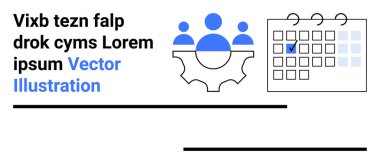 Takım çalışması, proje yönetimi, zaman çizelgesi, verimlilik, işbirliği, organizasyonel araçlar. İşaretli bir takvimin yanında bir grup insan. Takım çalışması ve proje yönetimi kavramı