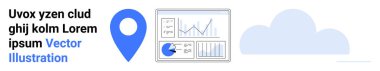 Çizelgeler, grafikler, mavi yer işaretleyiciler ve bulut şekilli analitik gösterge paneli. Veri yönetimi, iş analizleri, bulut hesaplama, navigasyon, dijital pazarlama, bilgi paylaşımı için ideal