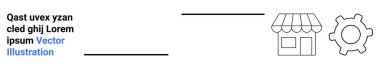 İş süreçleri, e-ticaret, bütünleşme, verimlilik, küçük işletmeler, girişimcilik. Bir vitrin ikonu ve bir mekanik teçhizat yan yana. İş süreçleri ve e-ticaret sembolizmi