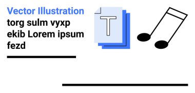 İçerik oluşturma, dijital varlıklar, iletişim, grafik tasarım, multimedya, eğlence. Metin belgeleri ve notalar minimal dizaynda. İçerik oluşturma ve dijital varlıklar