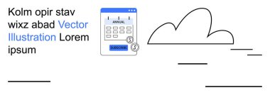 Mali planlama, veri analizi, bulut depolama, bütçe araçları, dijital bankacılık, çevrimiçi ödemeler. Bulut grafikli finansal bir takvim. Mali planlama ve veri analizi kavramı