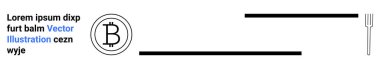 Kripto para birimleri, engelleme zinciri, dijital varlıklar, finansal sistemler, modern ekonomi, minimalizm. Rastgele metin ve çatal grafikli Bitcoin sembolü. Kripto para birimleri ve engelleme teknolojisi kavramı