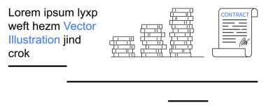 İş, finans, sözleşmeler, yasal belgeler, zenginlik ve yatırım. Yığınla para ve imzalı kontrat kağıdı. İş ve finans kavramları finansal büyüme unsurlarıyla gösterilmiştir