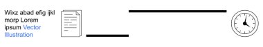 Time management, workflow efficiency, deadline tracking, productivity tools, task scheduling, business organization. A document and clock are connected by lines. Time management and workflow