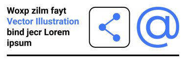 Sosyal medya, iletişim, dijital ağ, çevrimiçi paylaşım, markalaşma, bağlantı. Mavi simgede ve beyaz arkaplanda paylaşım simgesi. Sosyal medya ve iletişim görsel kavramı