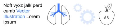 Sağlık, sağlık, eğitim, anatomi, beslenme, tıbbi öğrenme. Vitesli ve elmalı akciğerler. Anatomi ve beslenme yoluyla sağlık ve sağlık