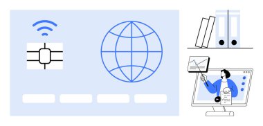 Dijital ödemeler. Dijital ödeme sistemi kavramları çip tabanlı işlemler ve çevrimiçi veri görselleştirmesi de dahil. Dijital ödemeler, güvenli ve küresel finansal operasyonları teşvik ediyor. İlgili