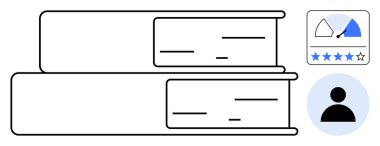 Kitap reytingleri kavramı. Dijital kitap değerlendirme değerlendirme değerlendirmeleri, kullanıcı profilleri ve ölçümler. Kitap reytingleri çevrimiçi değerlendirmeler, yayıncılık, eğitim ve e-ticaret için bilgilendirilmiş seçeneklere yardımcı oluyor