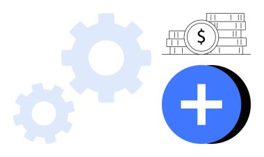 Finansal büyüme. Sembolik dişliler ve dolar finansal büyüme ve optimizasyon sürecinin göstergesidir. Verimlilik, yenilik, gelişme ve strateji yoluyla finansal büyüme. İş için ideal
