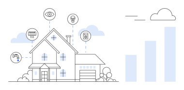 Akıllı ev teknolojisi. Enerji verimliliği, otomasyon ve veri içgörüsü için akıllı ev aletleri. Akıllı ev konforu, bağlantıyı ve enerji tasarrufunu geliştiriyor. Ev otomasyonu, IOT ve Güvenlik