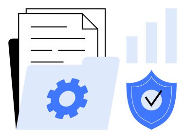 Veri koruması. Kalkan, klasör ve belgeler de dahil olmak üzere veri koruma görselleri güvenli depolama ve dosya yönetimi. Veri koruması siber güvenlik, bulut sistemleri ve dijital yedeklemeyi destekler