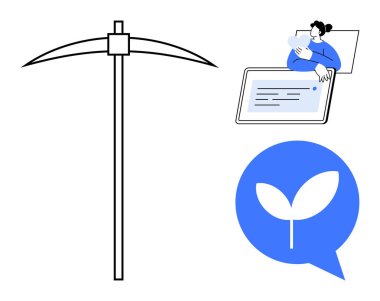Sürdürülebilirlik kavramı. Teknoloji, çevre dostu uygulamalar ve dijital aletlerle bağlantılı sürdürülebilirlik. Sürdürülebilirlik, modern yenilikte çevresel farkındalıktır. İş, teknoloji