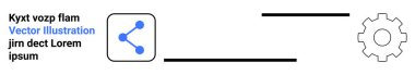 Teknoloji, iletişim, işlem otomasyonu, veri paylaşımı, iş akışı yönetimi, yenilik. Mavi paylaşım simgesi ve vites yan yana gösterilmiştir. Teknoloji ve iletişim konsepti