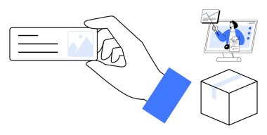 Dijital alet konsepti. Kimlik doğrulama, çevrimiçi analitik ve e-ticaret için dijital araçlar. Güvenli süreçleri ve etkileşimi destekleyen dijital araçlar. Teknoloji, iş, e-ticaret, eğitim için