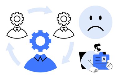 İş akışı yönetimi. Çalışma akışını, takım rollerini ve bağlantıyı gösteren grafikler. İş akışı işbirliğini, verimliliği ve verimliliği destekler. İş için, iletişim HR takım çalışması