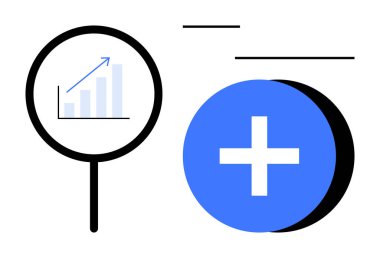 Veri analizi konsepti. İş büyümesinin değerlendirilmesine yardımcı olan veri analiz araçları. Sağlık eğilimleri ve ilerlemeyi birbirine bağlayan veri analizleri. İş, sağlık, teknoloji ve yenilik için elverişli