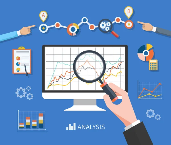 Conceito de análise de dados —  Vetores de Stock