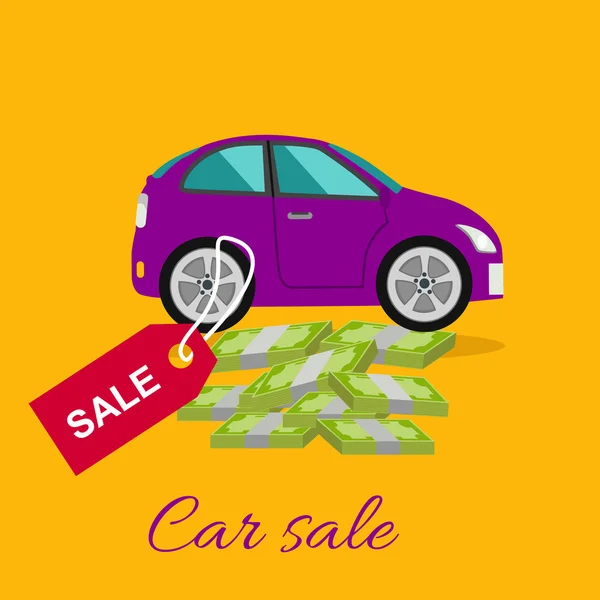 Concept de vente de voiture — Image vectorielle