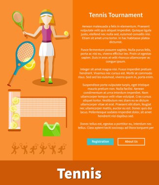 Tennis and tournament web interface page
