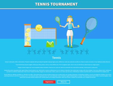 Tennis and tournament web interface page