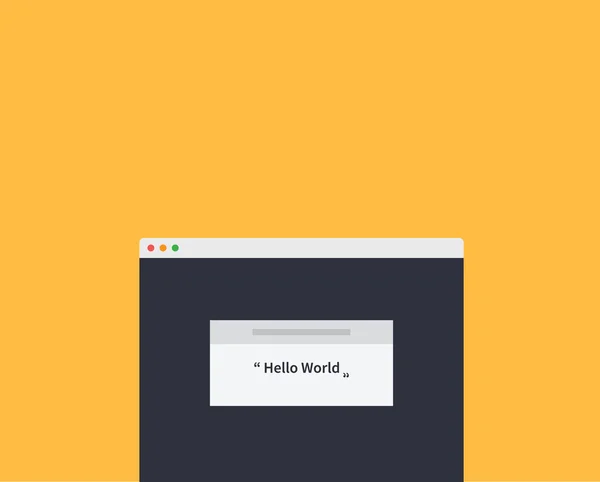 Mockup Web Page Window Design Style — Stockový vektor