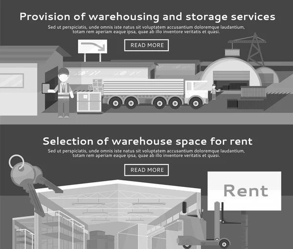 Warehouse Storage Service Produkt — Stockvektor