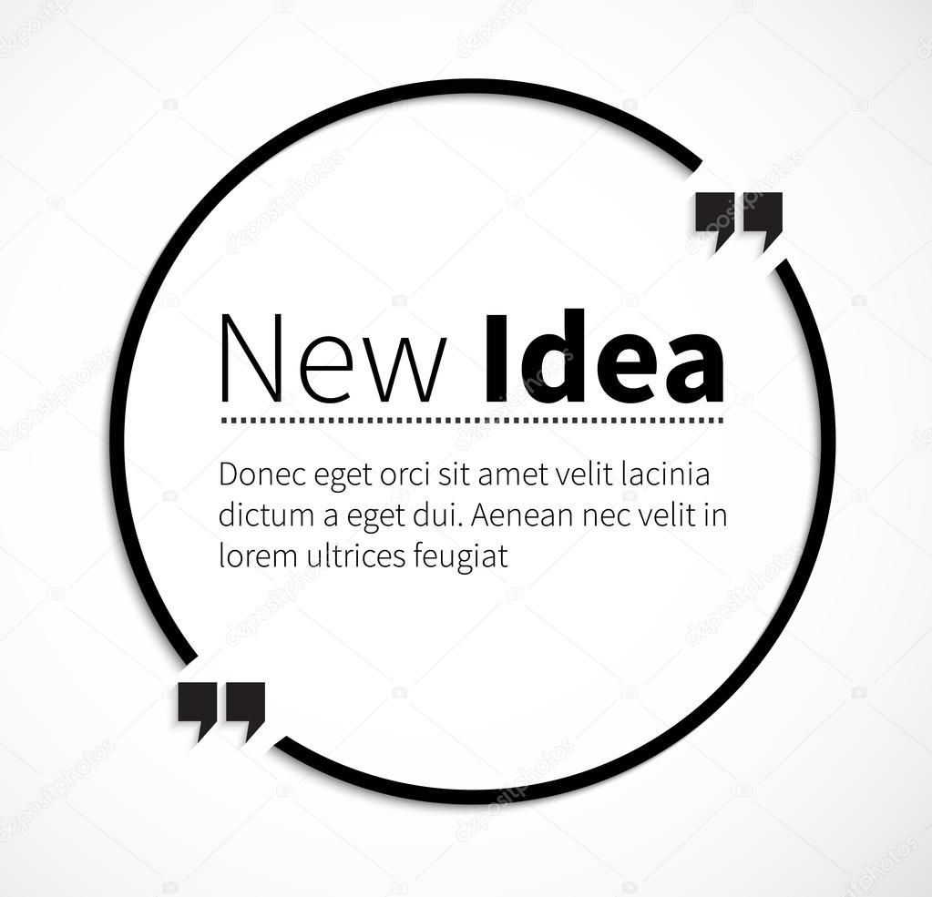 Phrase New Idea in Isolation Quotes