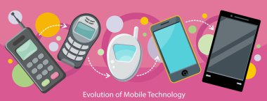 Evolution of Mobile Technology Design Flat
