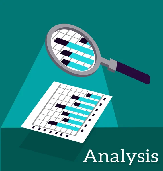 Analyse Infographic en gegevens — Stockvector