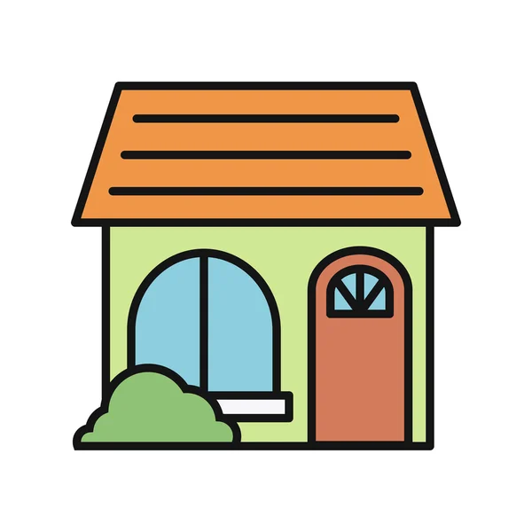 Icono de la casa en blanco — Vector de stock