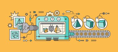 Industrial 3D Printer Prints