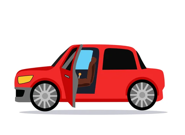 Car Icon Flat — Stock Vector