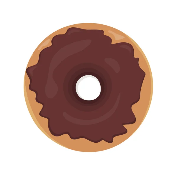 Dulce Donuts Set Diseño Plano de Alimentos — Archivo Imágenes Vectoriales