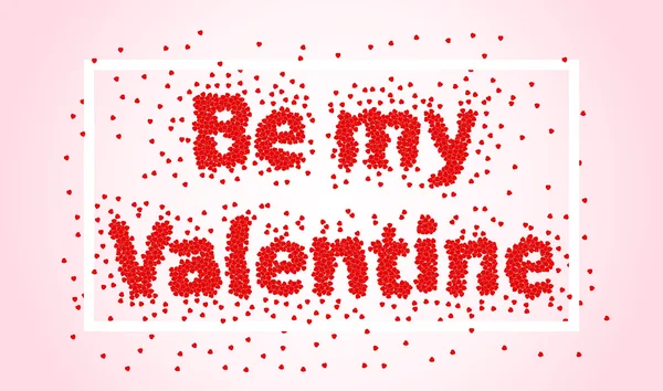 Happy valentines day. Be my Valentine — Stockvector